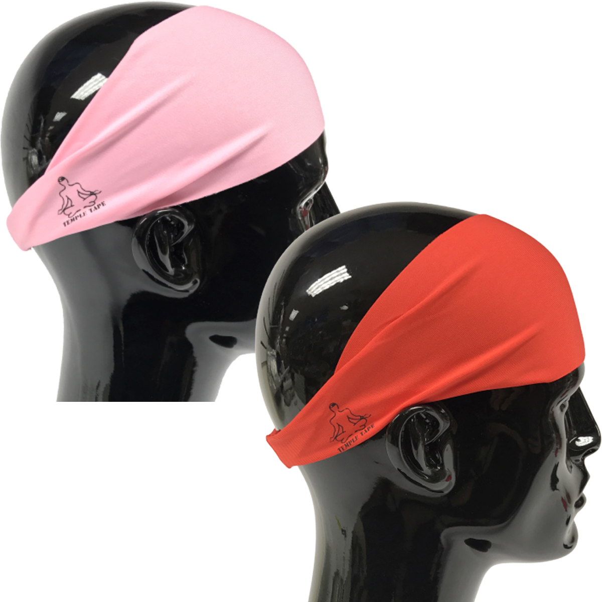 TEMPLE TAPE PERFORMANCE SWEATBANDS - 2 PACK - Color Selection Of Your Choice